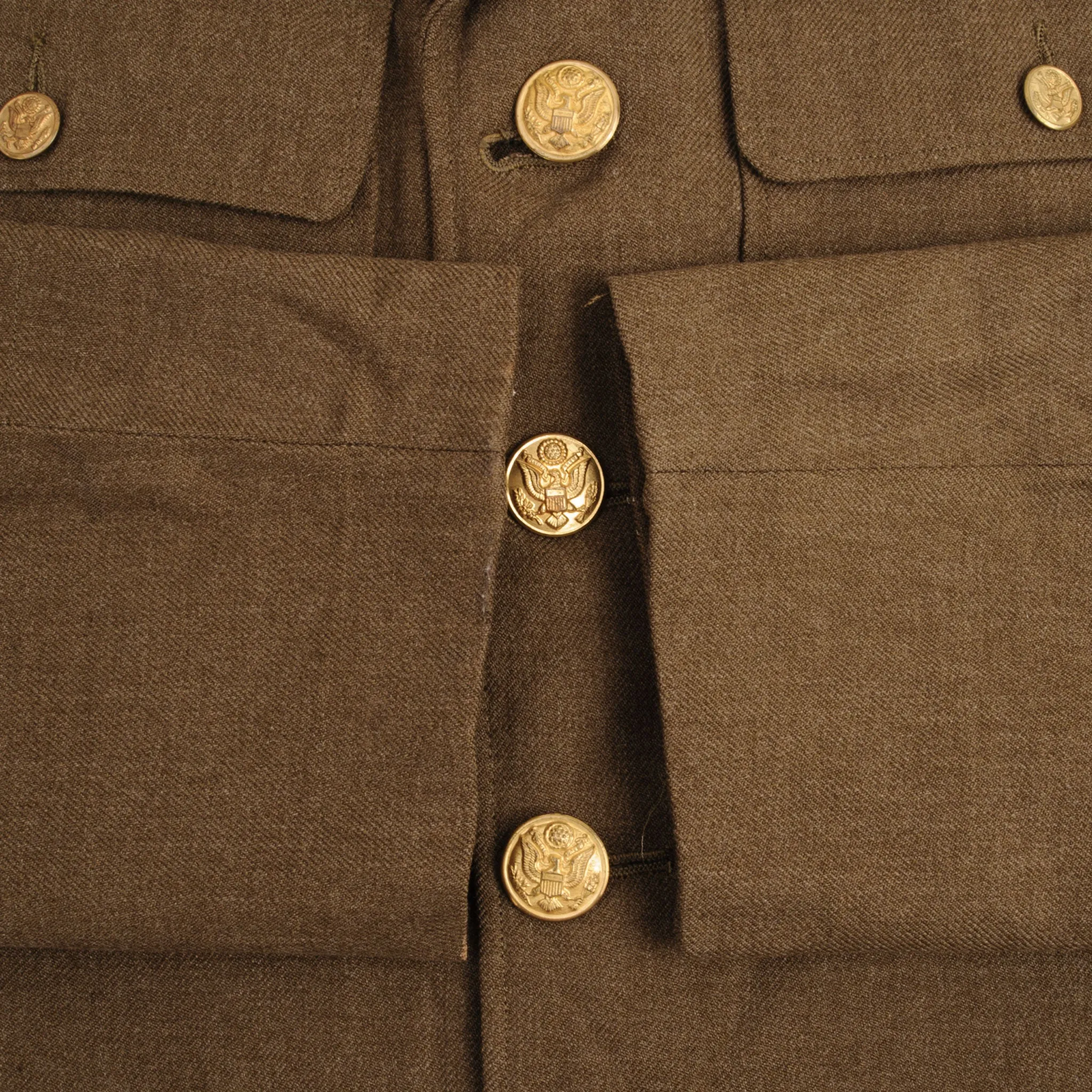 VINTAGE US ARMY UNIFORM WOOL DRESS JACKET  PATCH 1940S WW2 SIZE 40S