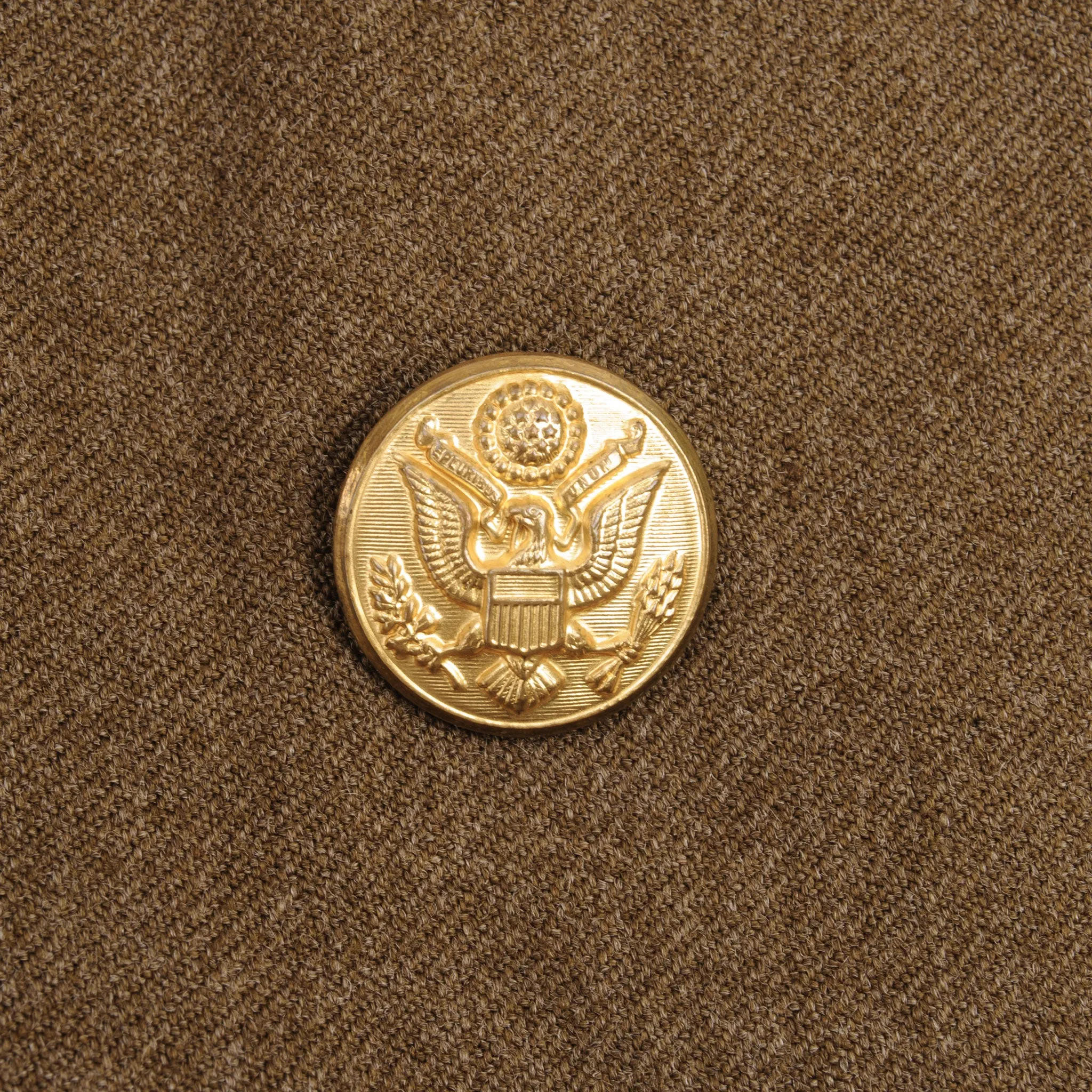 VINTAGE US ARMY UNIFORM WOOL DRESS JACKET  PATCH 1940S WW2 SIZE 40S