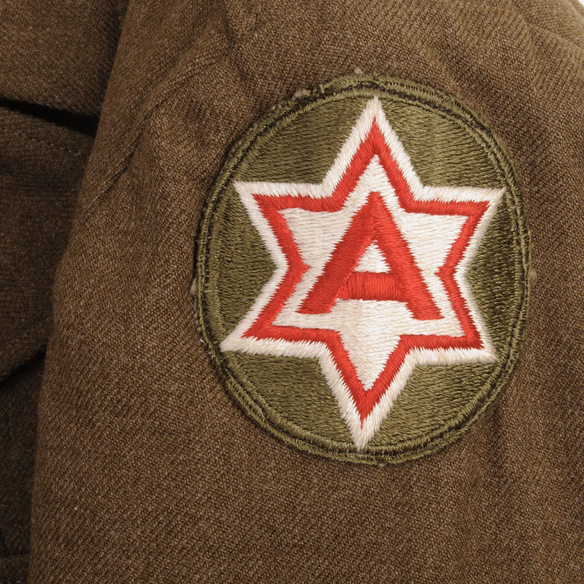 VINTAGE US ARMY UNIFORM WOOL DRESS JACKET  PATCH 1940S WW2 SIZE 40S