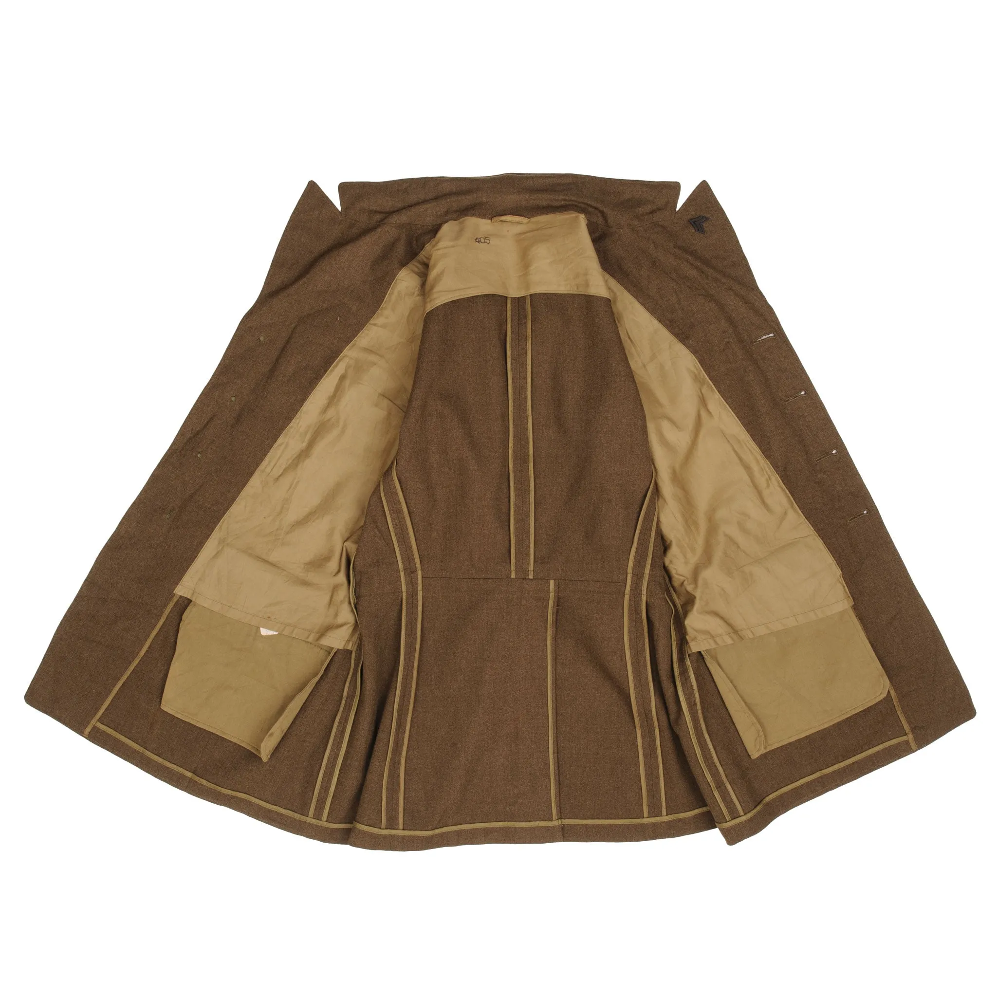 VINTAGE US ARMY UNIFORM WOOL DRESS JACKET  PATCH 1940S WW2 SIZE 40S